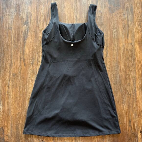 Calia Inspire Scoop Back Dress pure black SMALL skort dress athletic dress $108 - Picture 2 of 13